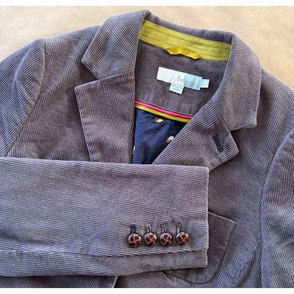 Boden Jackets & Blazers - Boden Womens Corduroy Cord Purple Blazer Lined Buttons US 2/UK 6 Academia Preppy